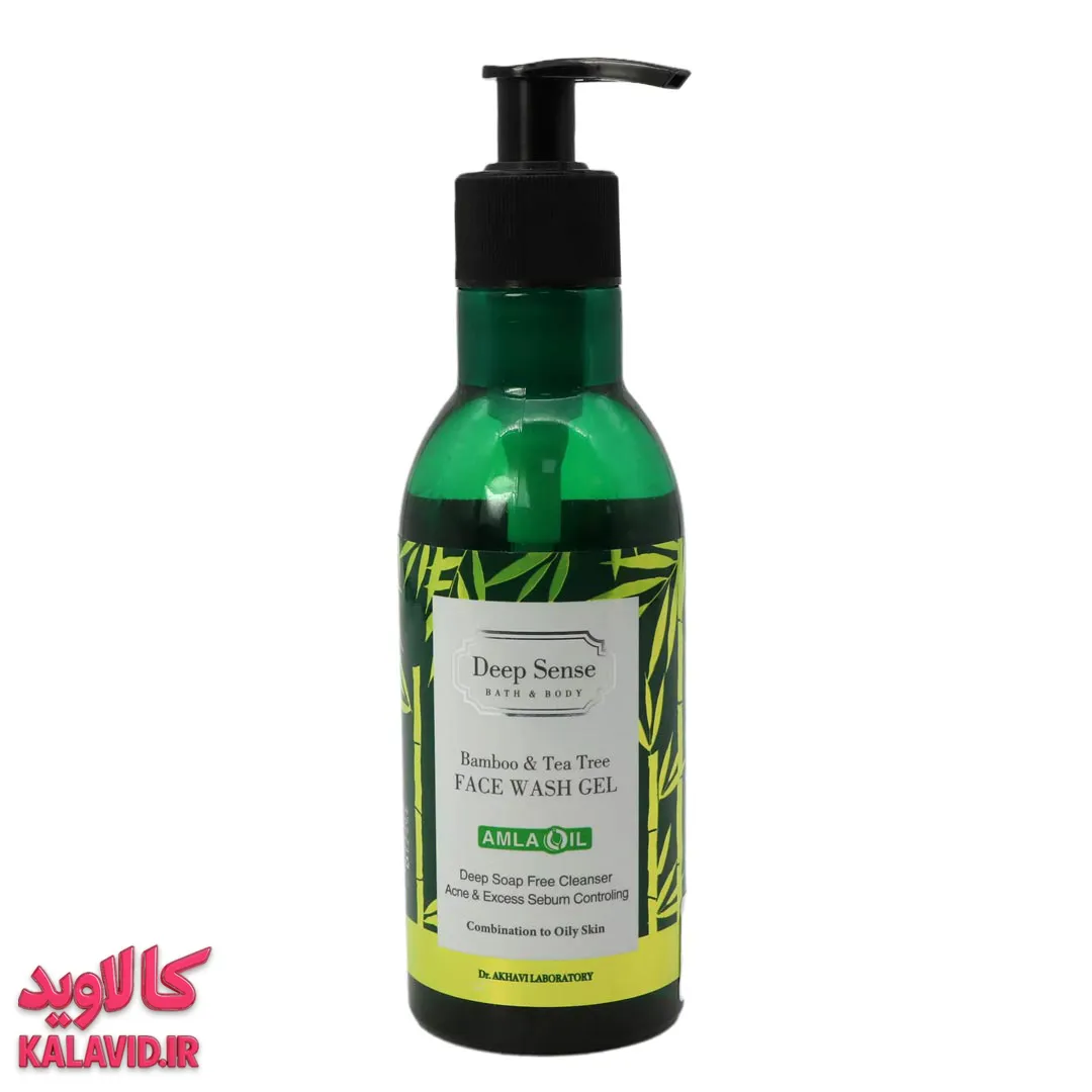 ژل شستشوی صورت بامبو و درخت چای دیپ سنس (پوست چرب) سی گل ژل شستشوی صورت بامبو و درخت چای مناسب پوست های مختلط و چرب 250 میل دیپ سنس
