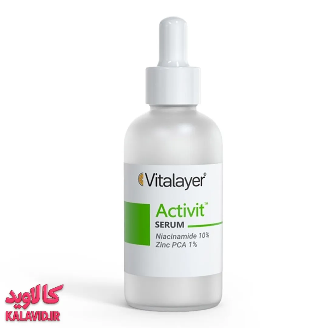 سرم ضد جوش نیاسینامید اکتی ویت (30 میل) سرم ضد جوش نیاسینامید 30 میل ویتالیر/اکتی ویت 4136 - بسته بندی سرم ضد جوش - فروشگاه مکمل بدنسازی کالاوید