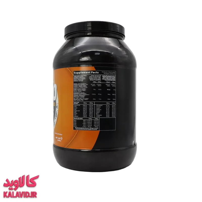 گینر ماسل مس 3000 پودر خوراکی با طعم شکلات 3000 گرم کیو ان تی 3832 - نمای پشت محصول - فروشگاه مکمل بدنسازی کالاوید